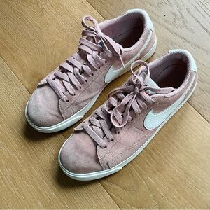 Nike Women's 7M Blazer Low Suede Sneakers - Light Blush Pink